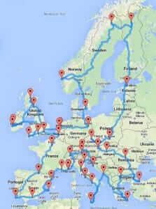 The Quickest Driving Route Across Europe - MOTORS