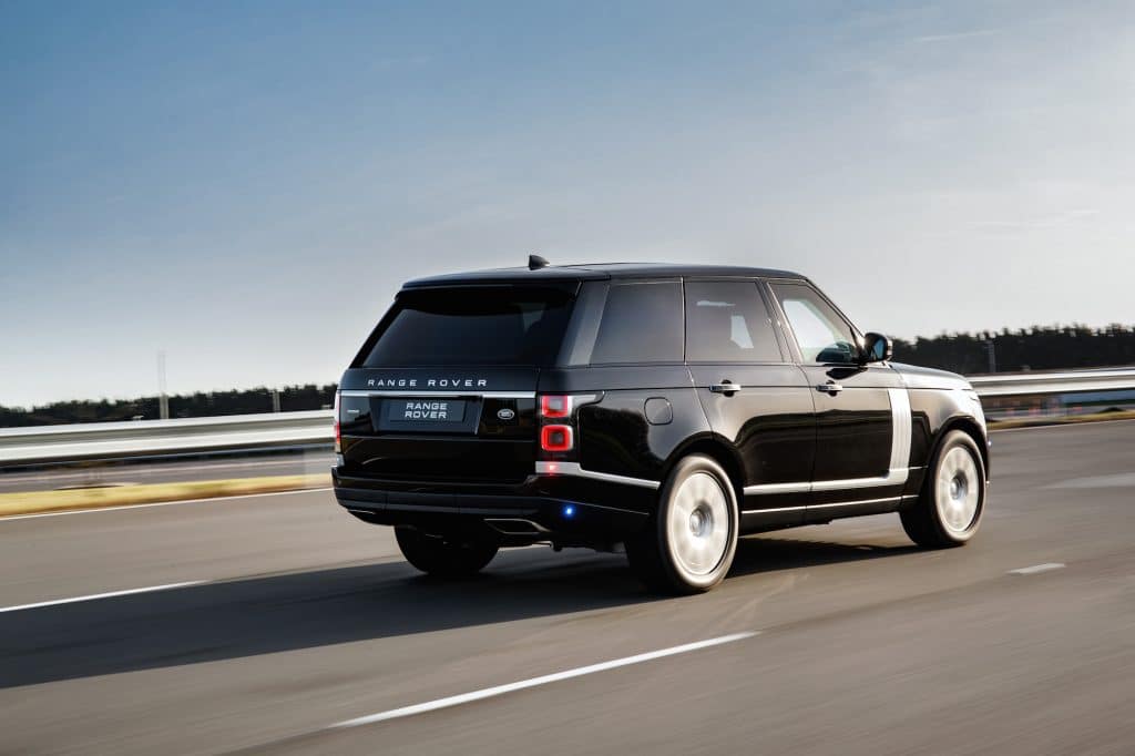 range rover unveils revised armoured model to protect the rich