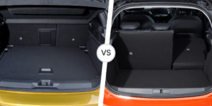 Vauxhall Astra vs. Vauxhall Corsa: Boot space comparison.